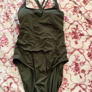 Hurley Olive Green Women's One Piece Swimsuit